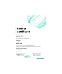 Siemens FSS Certificate Sipatec