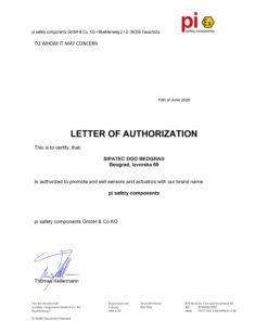 pi safety Partnerski Sertifikat